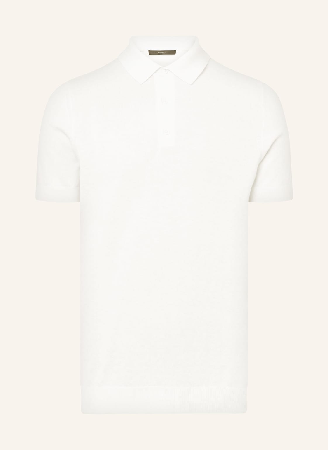 Windsor. Strick-Poloshirt Mit Cashmere weiss von windsor.