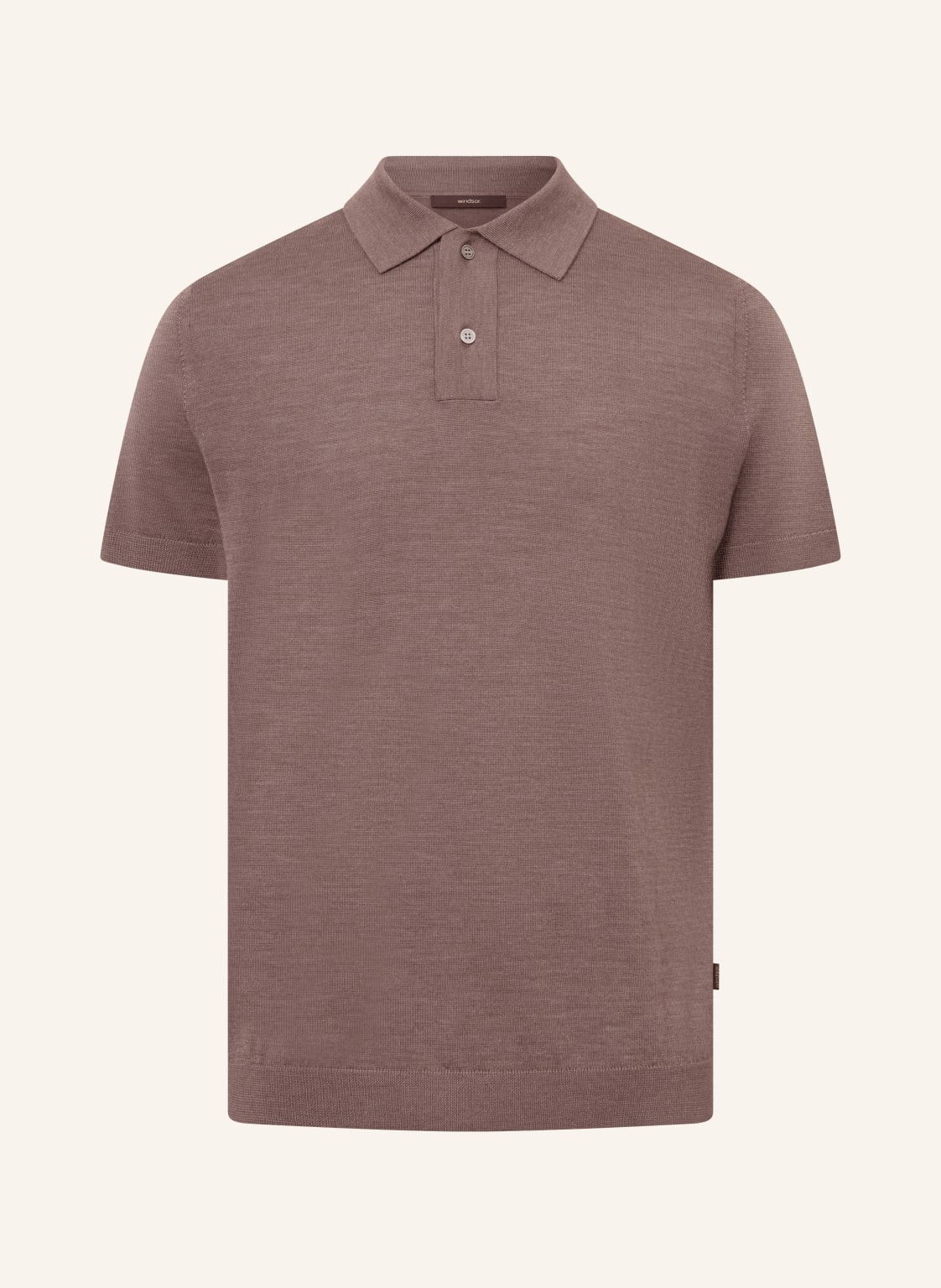 Windsor. Strick-Poloshirt Nando Regular Fit braun von windsor.