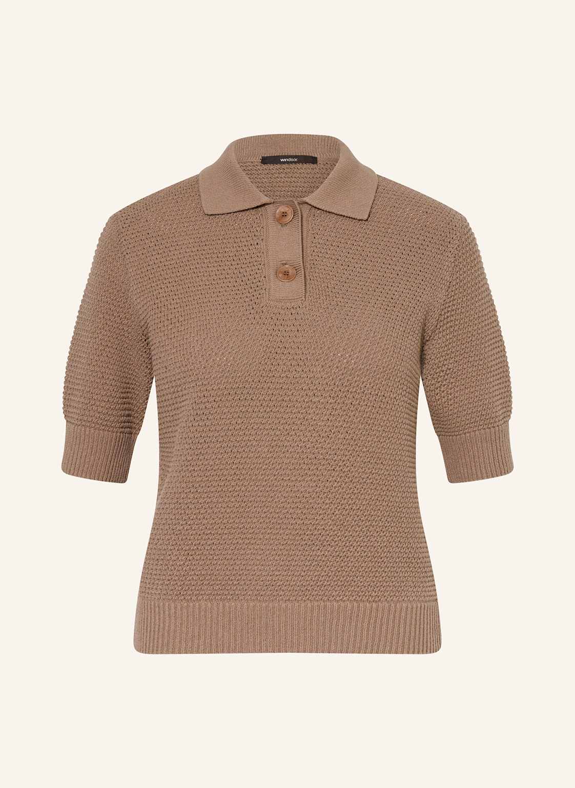 Windsor. Strick-Poloshirt Regular Fit braun Windsor. Strick-Poloshirt Regular Fit braun von windsor.