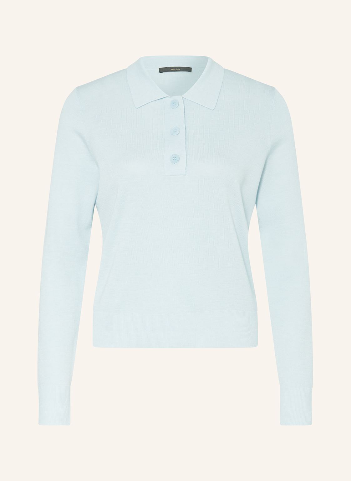 Windsor. Strick-Poloshirt blau Windsor. Strick-Poloshirt blau von windsor.
