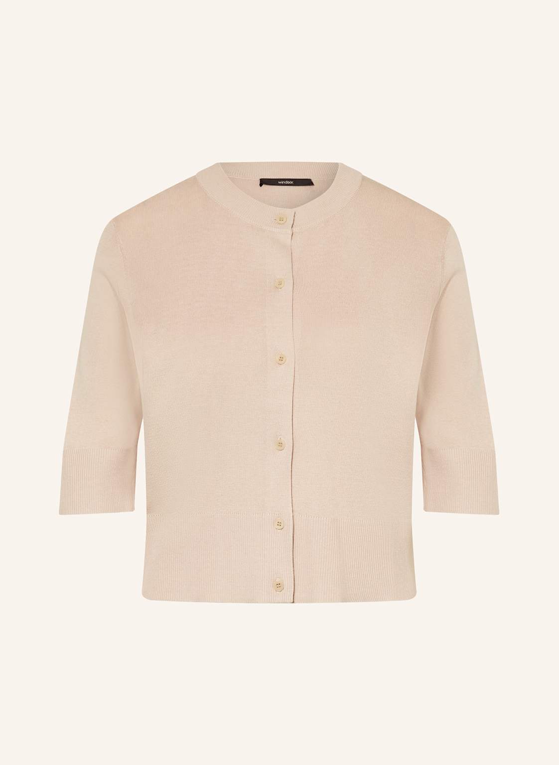 Windsor. Strickjacke Aus Seide Mit 3/4-Arm beige Windsor. Strickjacke Aus Seide Mit 3/4-Arm beige von windsor.