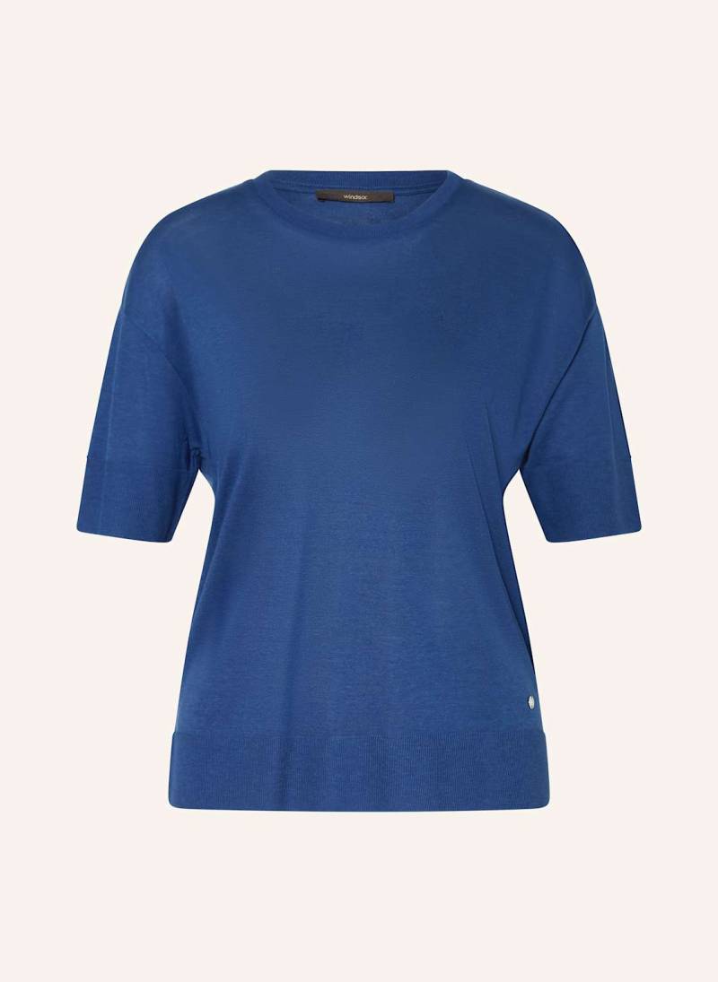 Windsor. T-Shirt blau von windsor.