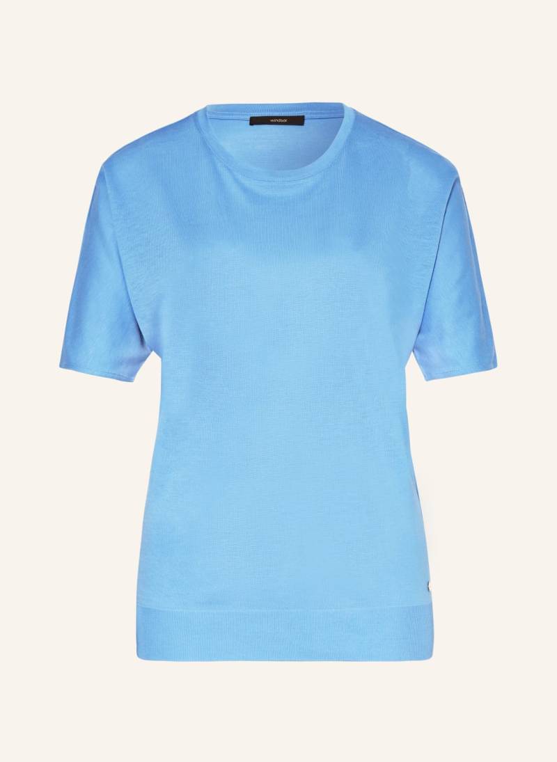 Windsor. T-Shirt blau von windsor.