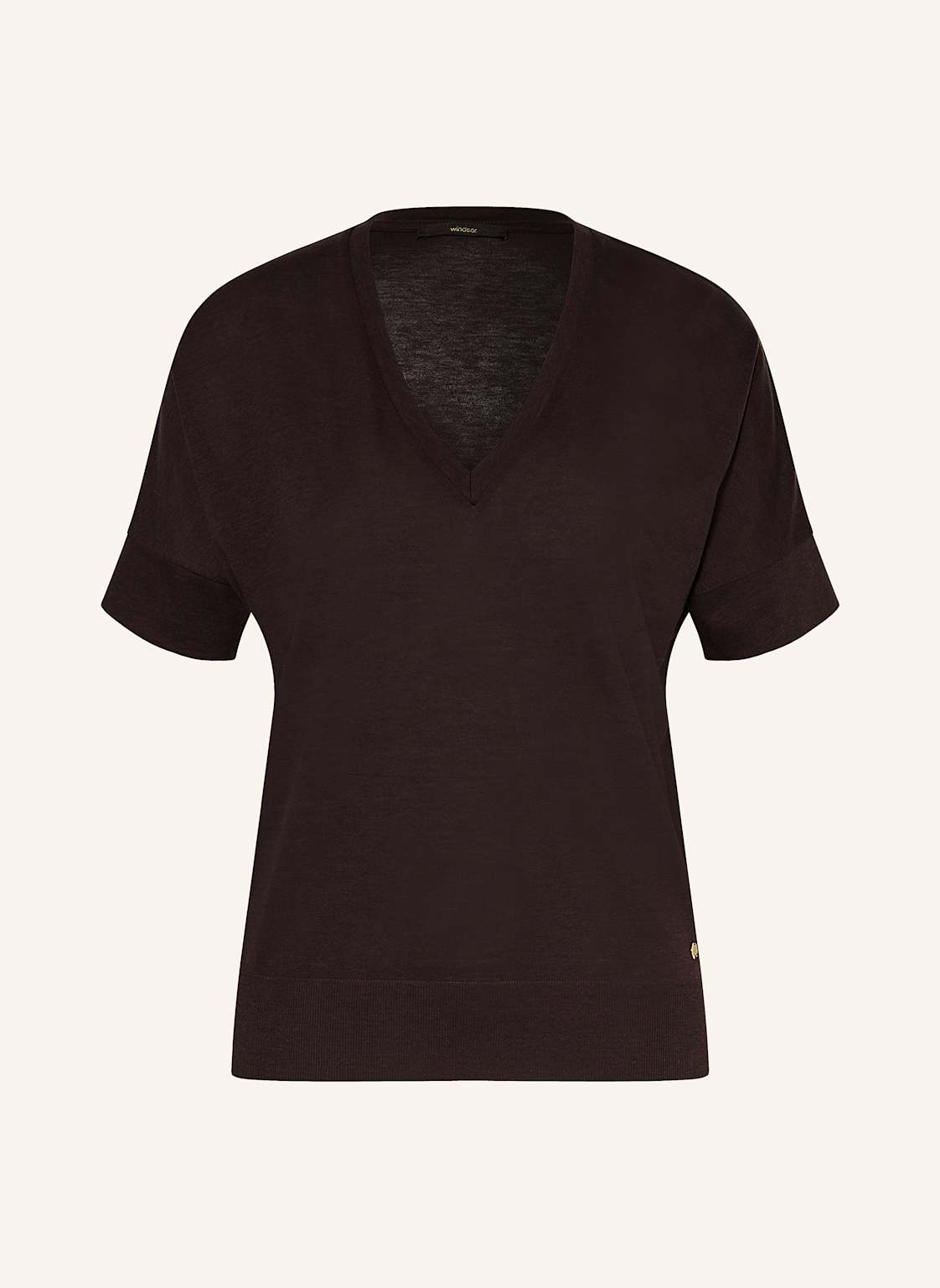 Windsor. T-Shirt braun von windsor.