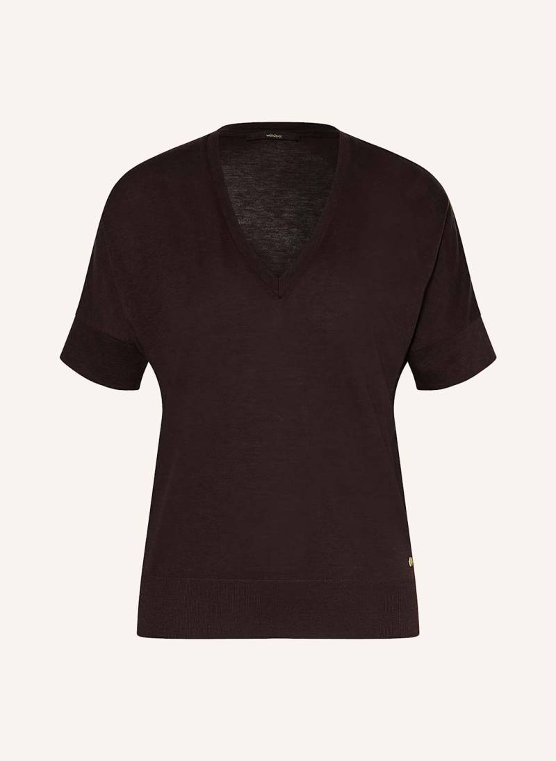 Windsor. T-Shirt braun von windsor.