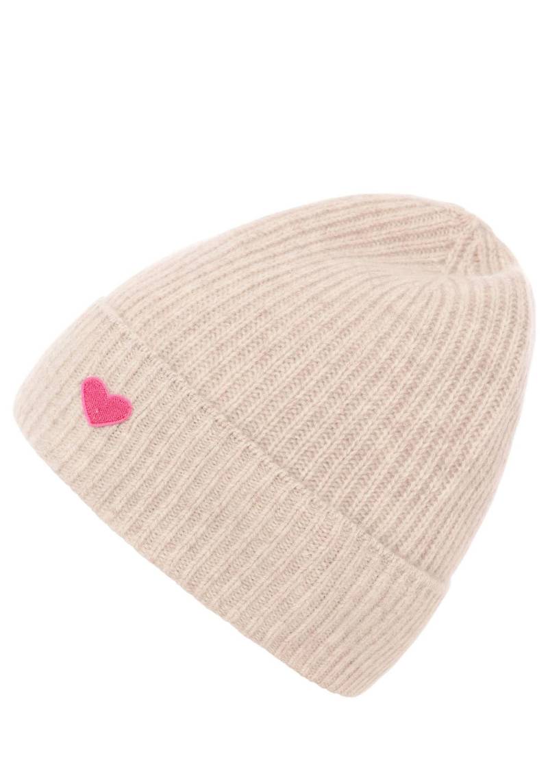 Zwillingsherz Beanie »Beanie mit Herz Aufnäher«, (Packung), mit herzförmigem Detail von zwillingsherz