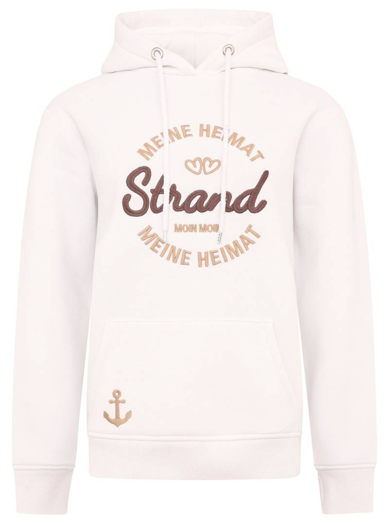 Zwillingsherz Hoodie »"Meine Heimat"«, mit aufgesticktem "Strand"-Schriftzug vorne und hinten von zwillingsherz