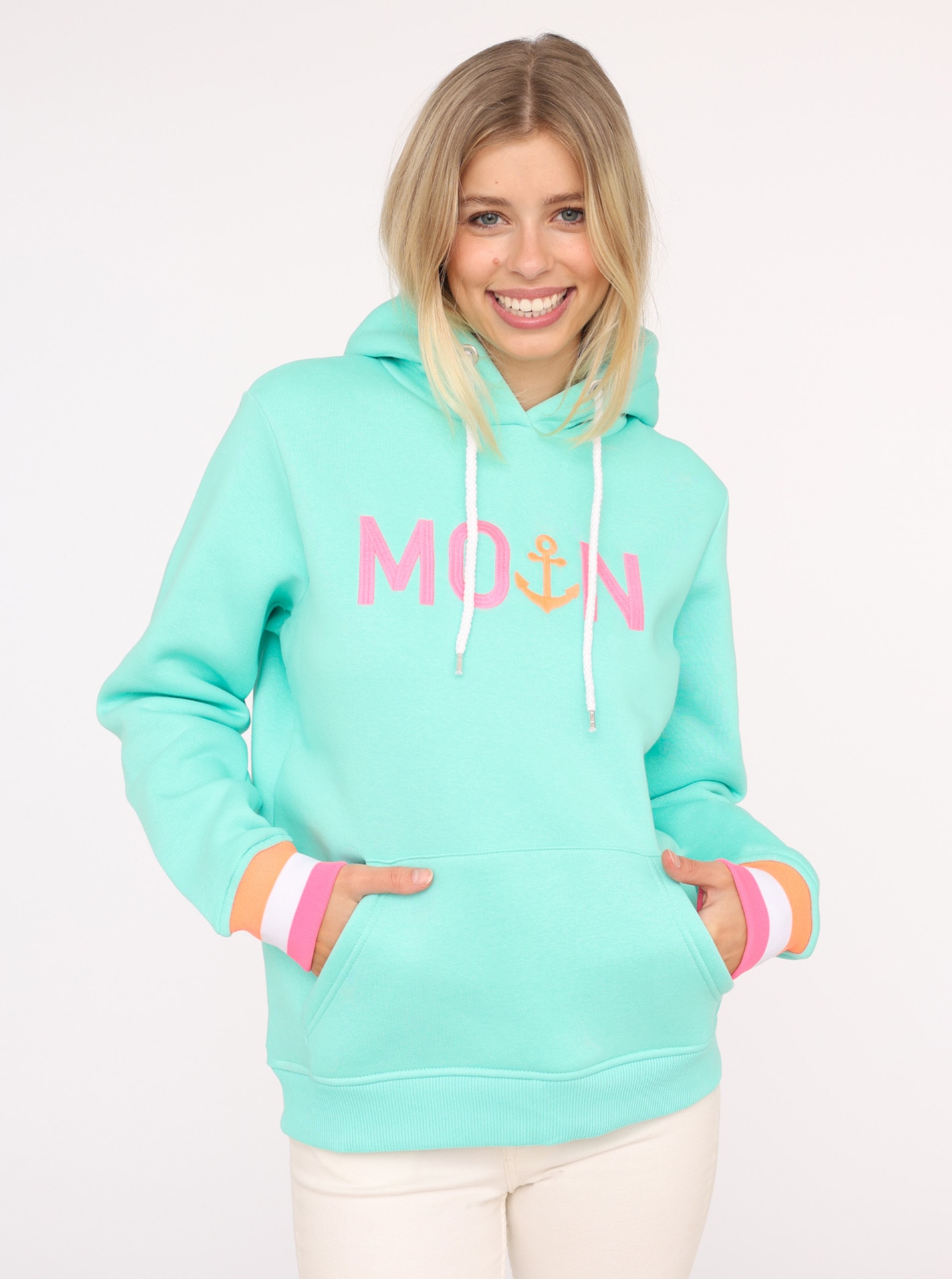 Zwillingsherz Hoodie »"Rahel"«, Mit Kontrastbündchen und Fronttasche Zwillingsherz Hoodie »"Rahel"«, Mit Kontrastbündchen und Fronttasche von zwillingsherz