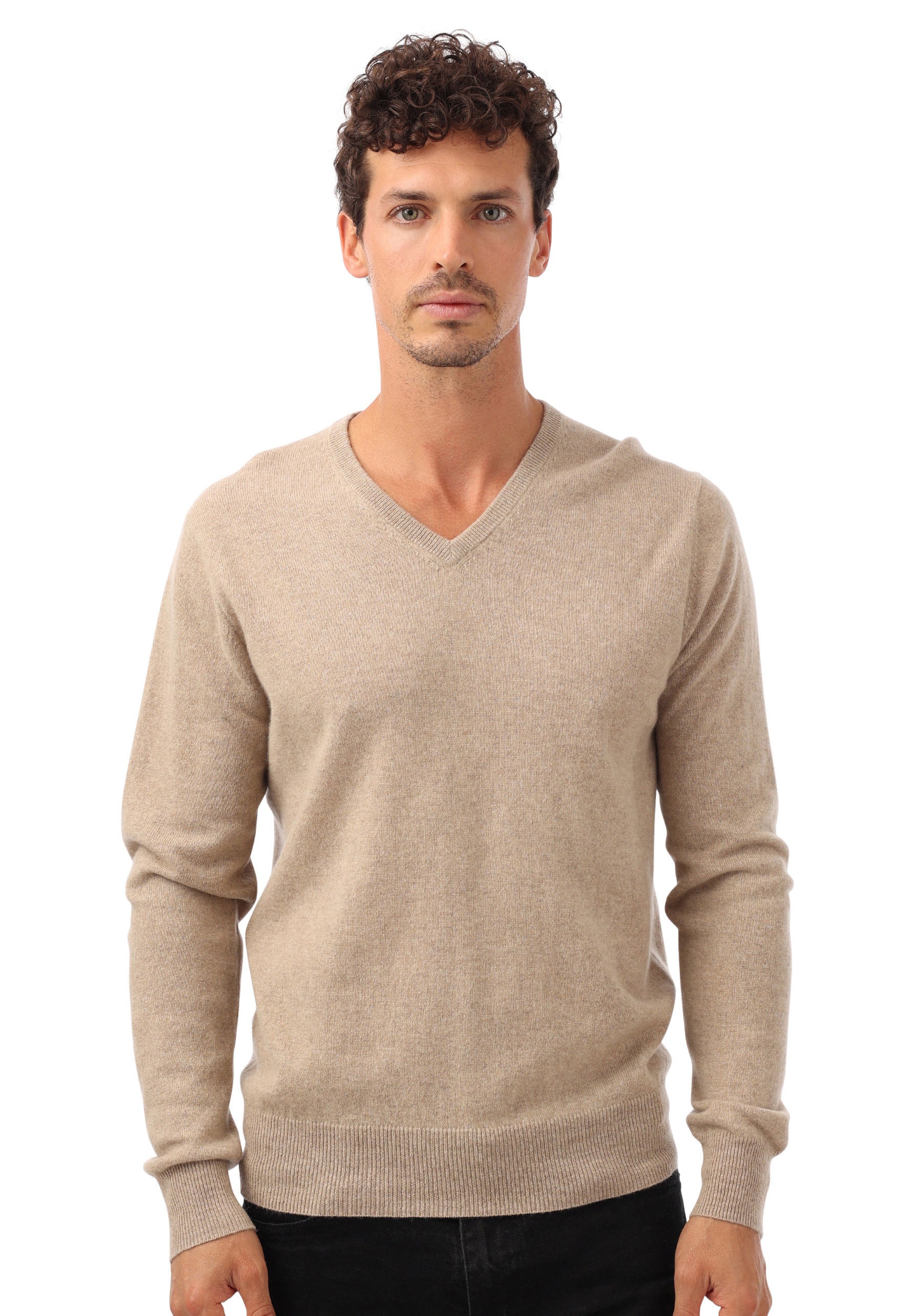 Zwillingsherz Kaschmirpullover, mit V-Ausschnitt und elegantem Fit von zwillingsherz