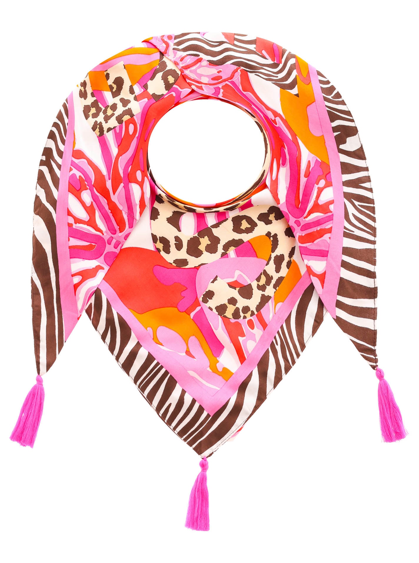 Zwillingsherz Modetuch »"Flower Wild"«, mit Tasseln und Leo Schrift Zwillingsherz Modetuch »"Flower Wild"«, mit Tasseln und Leo Schrift von zwillingsherz