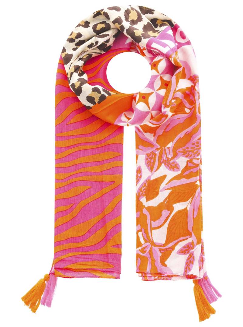Zwillingsherz Modetuch »"Wild Flower"«, Mit Leo und Zebra Muster von zwillingsherz