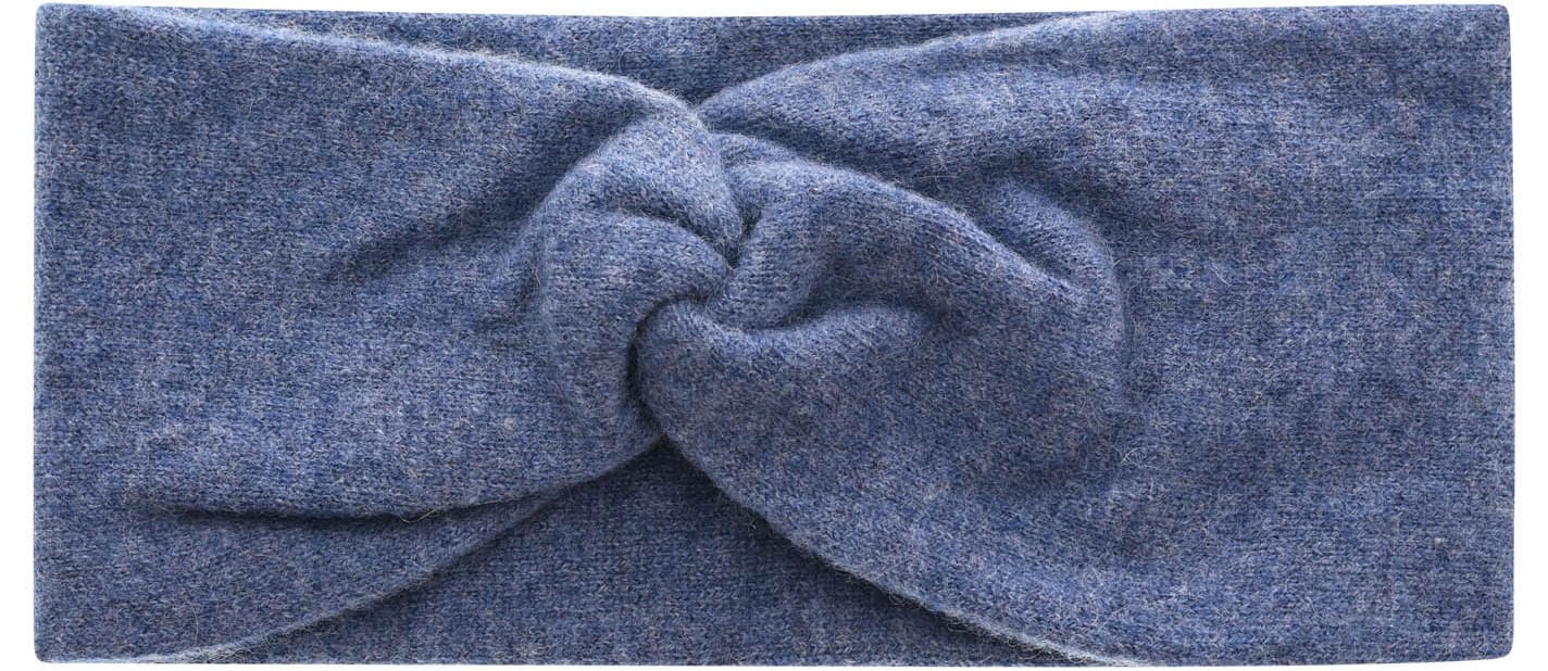 Zwillingsherz Stirnband, Knoten vorn, Cashmere, Feinstrick Zwillingsherz Stirnband, Knoten vorn, Cashmere, Feinstrick von zwillingsherz