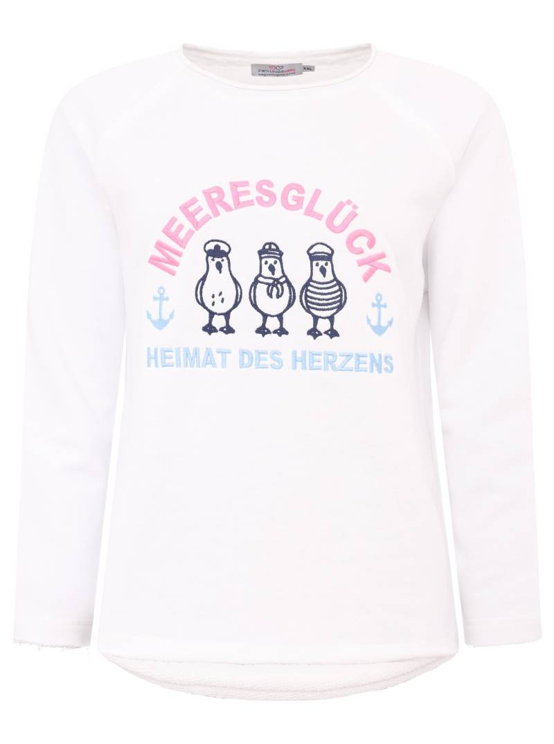 Zwillingsherz Sweatshirt »"Meeresglück"«, mit verspieltem Ankerdetail von zwillingsherz