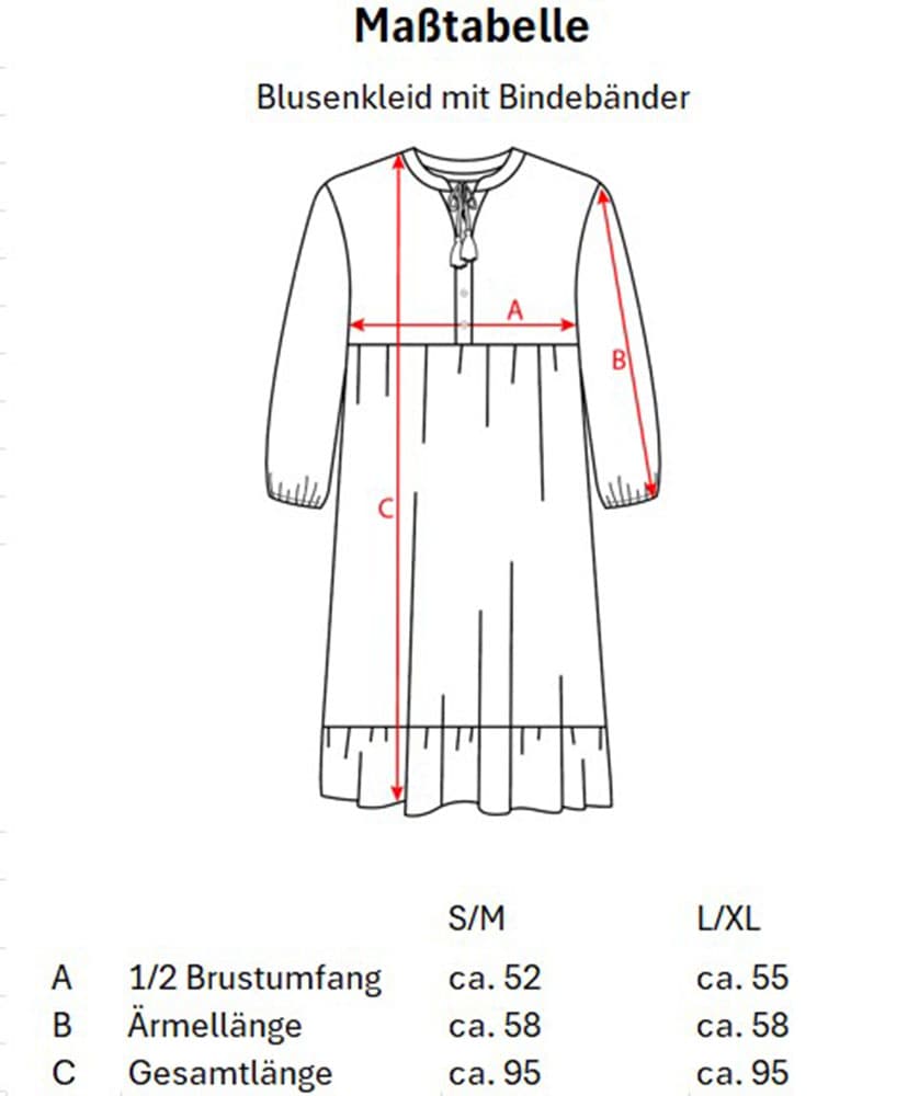 Zwillingsherz Tunikakleid, Zum Binden, mit Bommeln von zwillingsherz